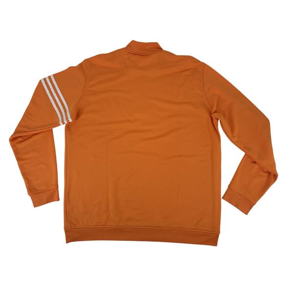 Adidas Climalite Men's Quarter Zip Pullover Orange Size XL Golf Sweatshirt EUC - Picture 8 of 10